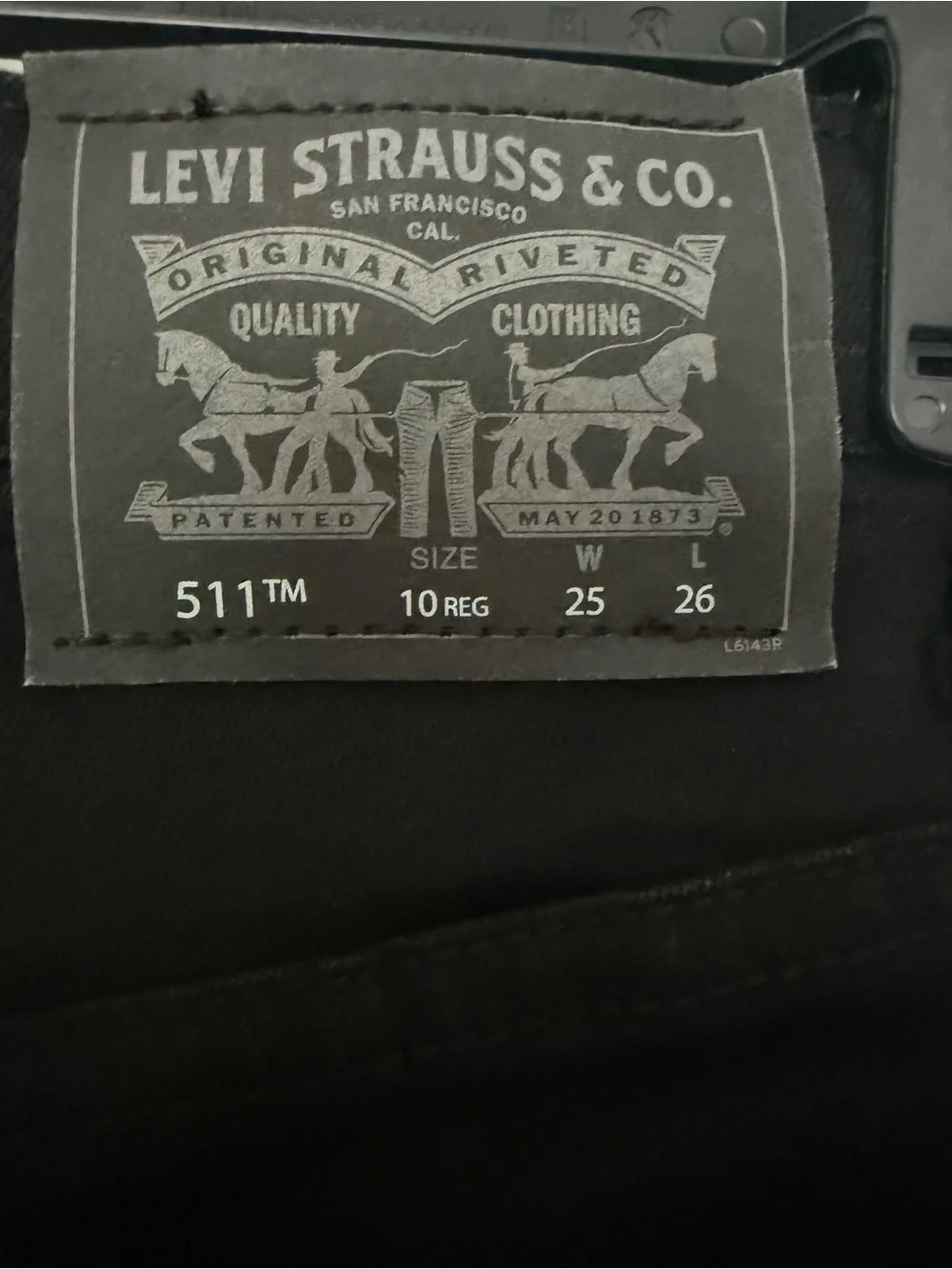 Levi's Boy’s Black Straight-Leg Jeans